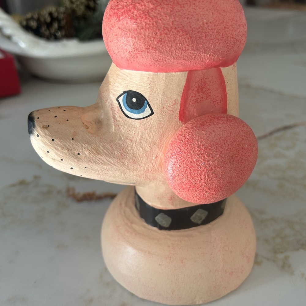 Pink Poodle Dog eyeglass holder - Picture 3 of 6